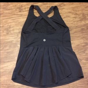 Peplum lululemon built in bra tank